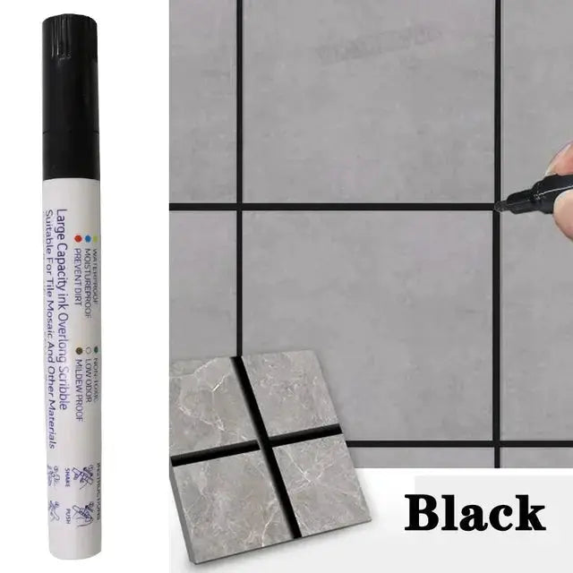Waterproof Tile Marker Grout Pen For Wall Seams And Floor Repair In Bathrooms Kitchens Toilets Black White Gold Silver