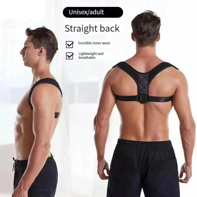 PosturePro Back Posture Correction Belt Unisex Breathable Support for Standing and Sitting