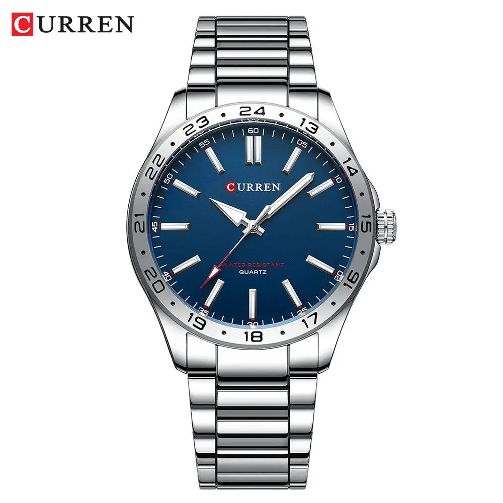 Curren 8452 Ultra Thin Quartz Watch For Men Minimalist Stainless Steel Wristwatch For Everyday Style
