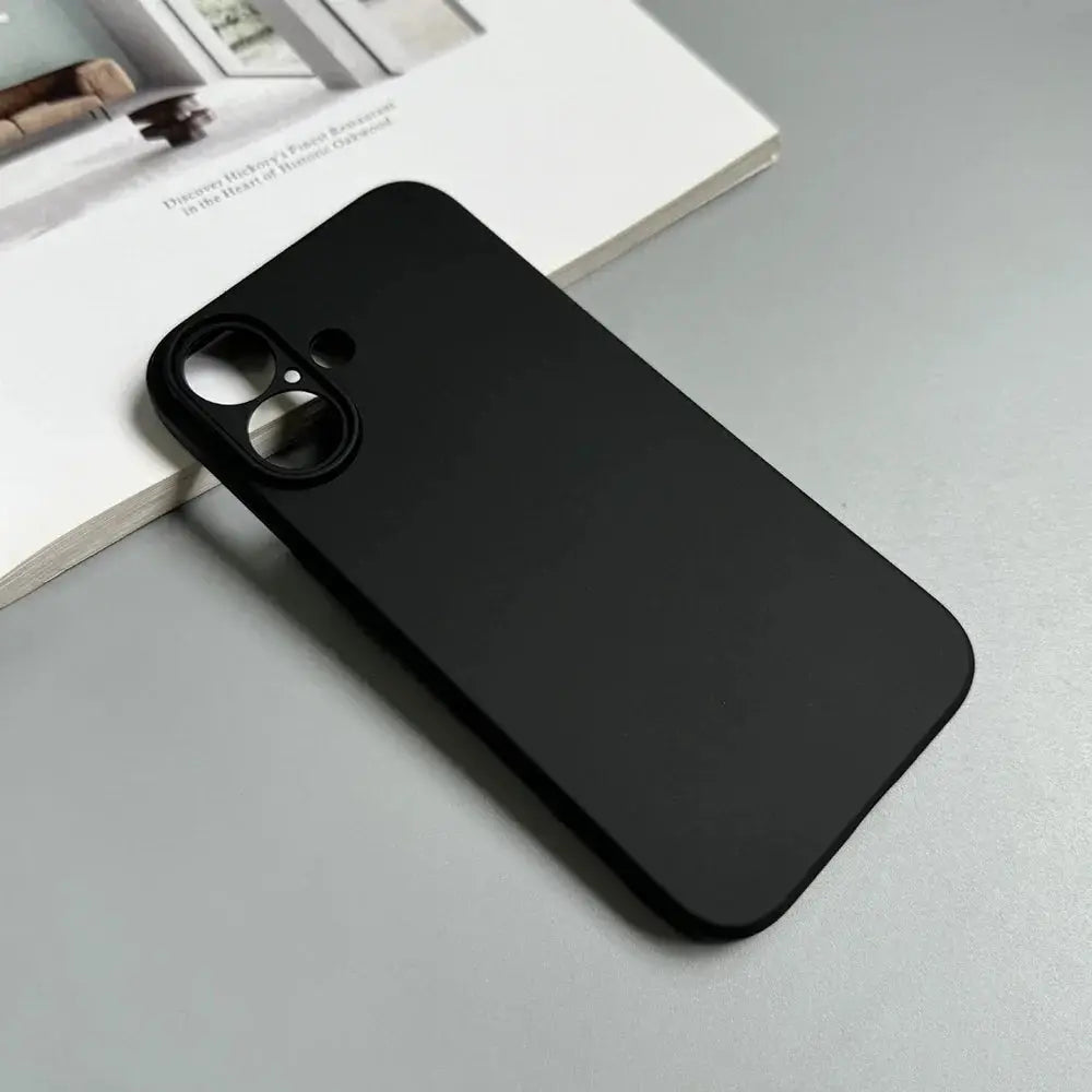 LuxGuard ProSilk Luxury Black Silicone Matte Phone Case For iPhone 11 To 17 Pro Max Anti Fingerprint TPU