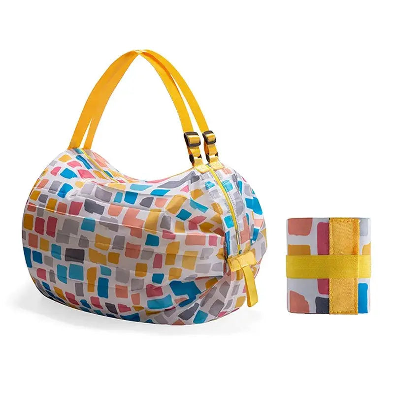 TravelNest Camouflage Foldable Storage Bag With Handle Lightweight Large Capacity Nylon Tote