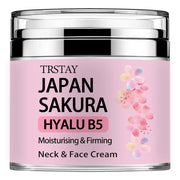 Japan Sakura Essence Cream With Hyaluronic Acid Hydration For Face And Neck Tone Up For Unisex Skin