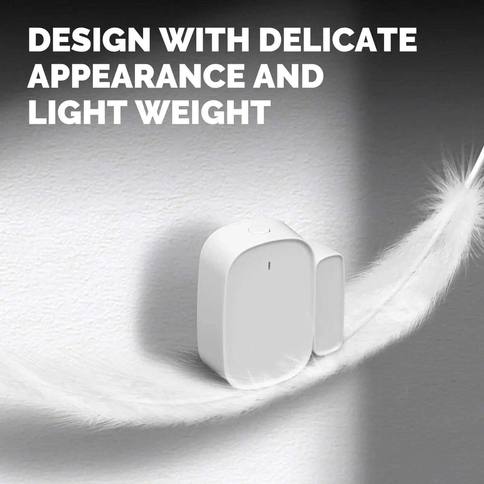 MOES white ZigBee window/door sensors, two-piece pair for smart home security