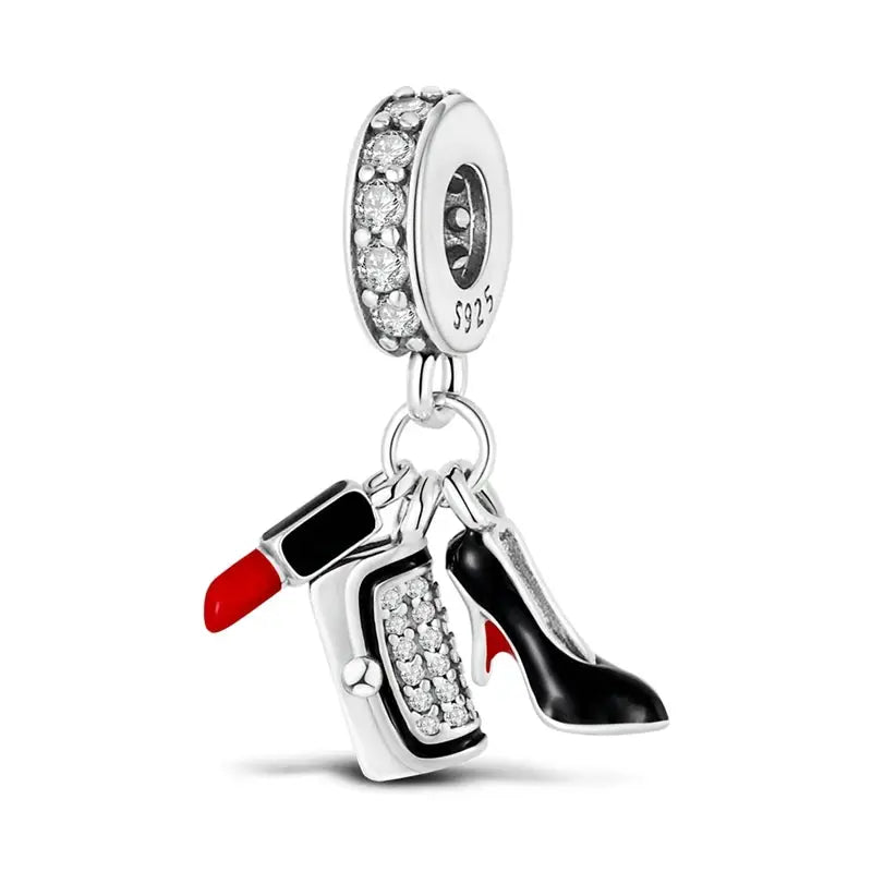 Original 925 Silver Charms Beads For Pendant Charm Bracelet Dangle For Women DIY Fine Jewelry Making Hot Sale