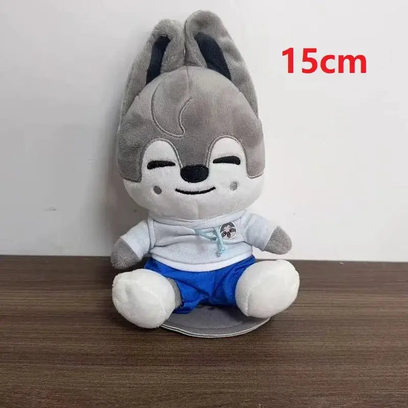 SKZOO Stray Kids Plush Keychain 12cm Doll Cloak Fashion Toy Fans Gift Official Collectible Item