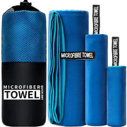 Quick-Drying Microfiber Sports Towel 40x80cm Blue Grey Green Orange for Gym, Swimming, Camping, Running, Beach
