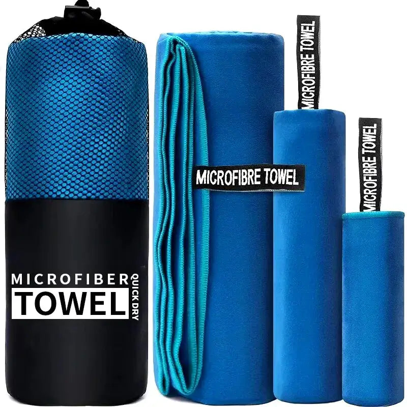 Quick-Drying Microfiber Sports Towel 40x80cm Blue Grey Green Orange for Gym, Swimming, Camping, Running, Beach