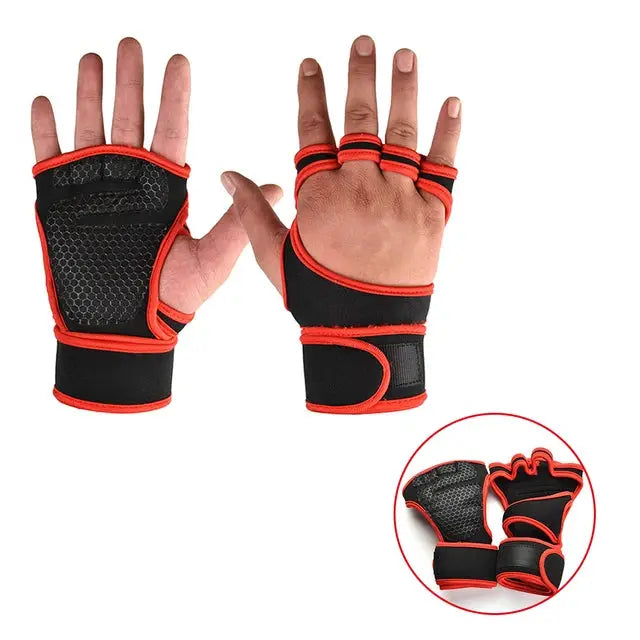 Unisex Training Gloves for Fitness Bodybuilding Weightlifting Gym Enhanced Grip Palm and Wrist Protection
