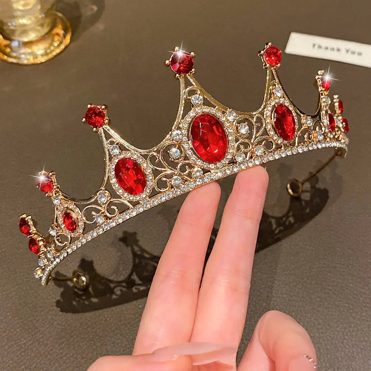 Large Crown Headband Fashion Hair Accessory For Performances And Birthdays For Adults Elegant Temperament Style