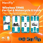 NaviFly Wireless TPMS sensors for car, motorcycle & truck with Android/iOS app; Simples Market