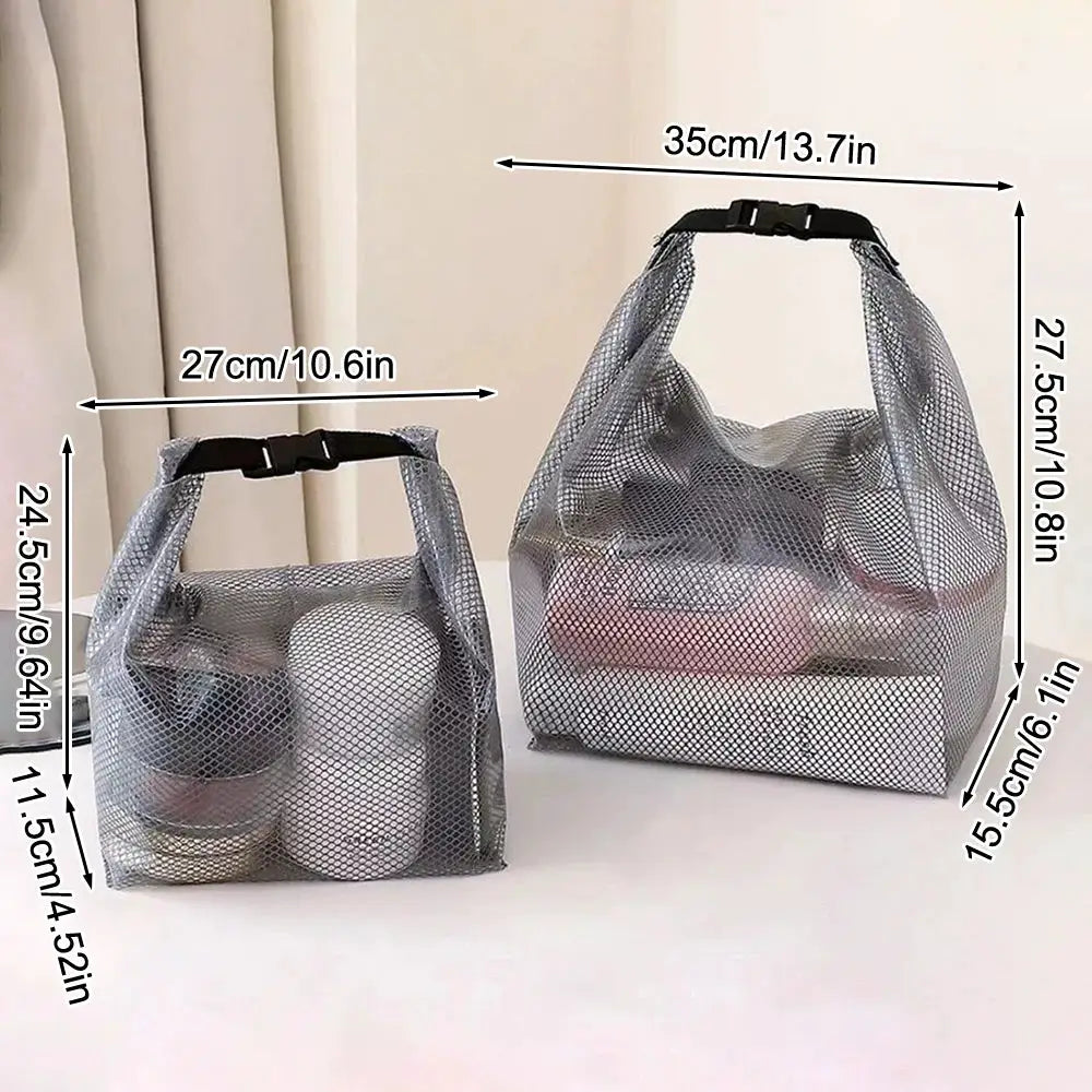 AquaGuard Waterproof Storage Bag For Fitness Gear And Toiletries With Large Capacity Drawstring And Buckle Handle