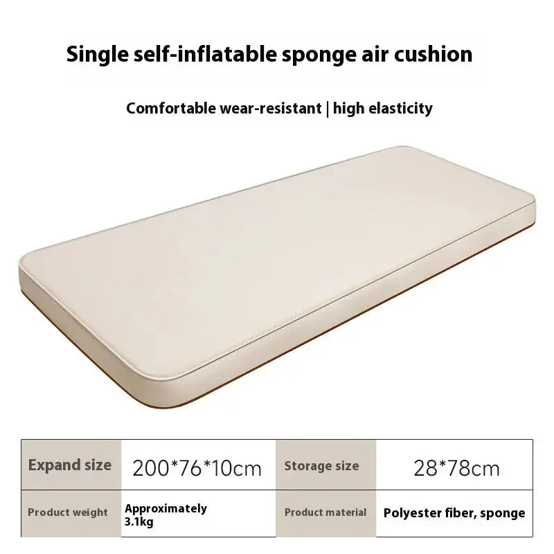 Lohascamping Double Self Inflating Mattress Thick 10cm Camping Sleeping Pad 1 To 2 People Compact Folding Air Mat