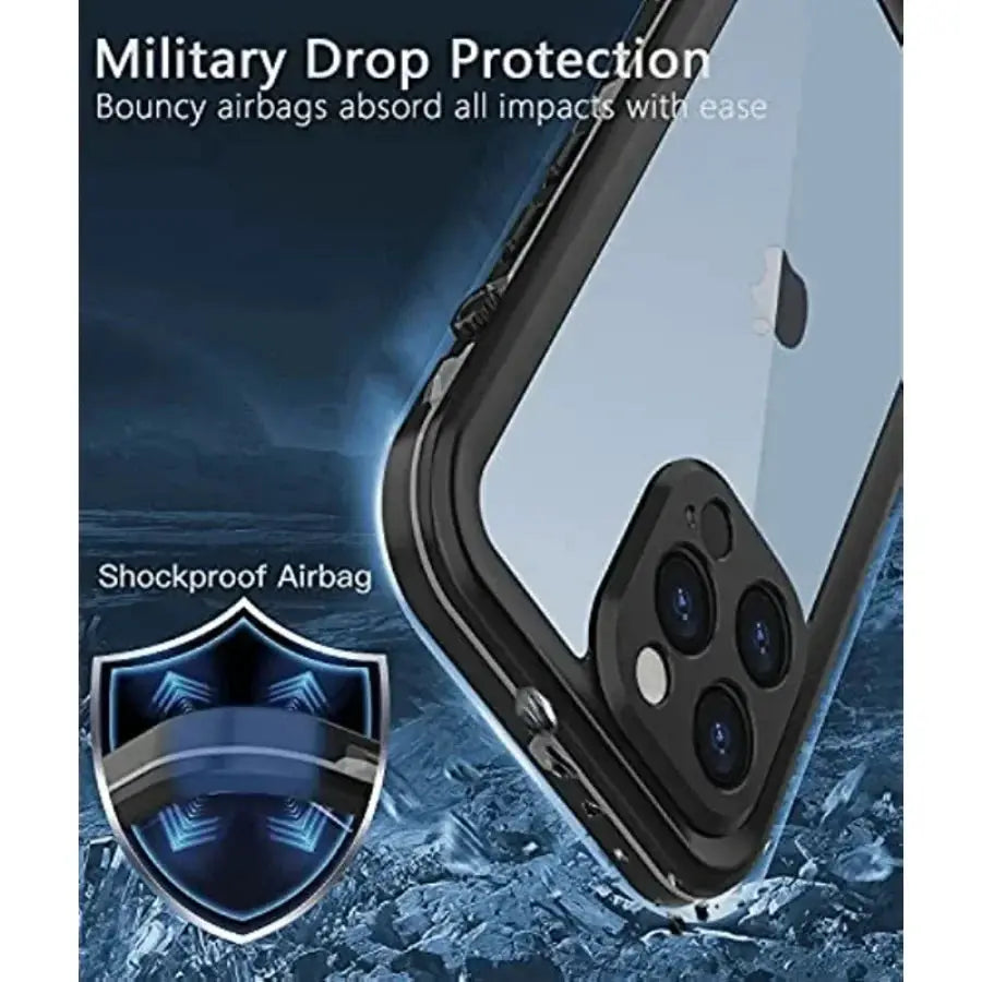 Simples Market clear IP68 waterproof iPhone case with shockproof bumper for multiple models