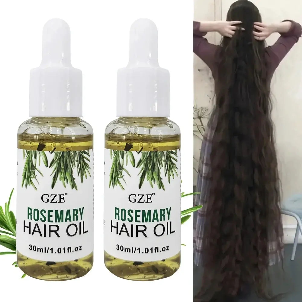 GZE Rosemary Oil For Hair 2 Pack Strengthens Hair And Revitalizes Scalp For All Hair Types