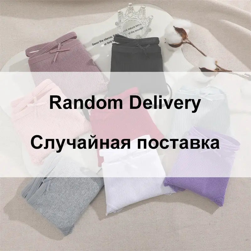Cotton panties for women by Simples Market, assorted pastel colors, multiple pairs
