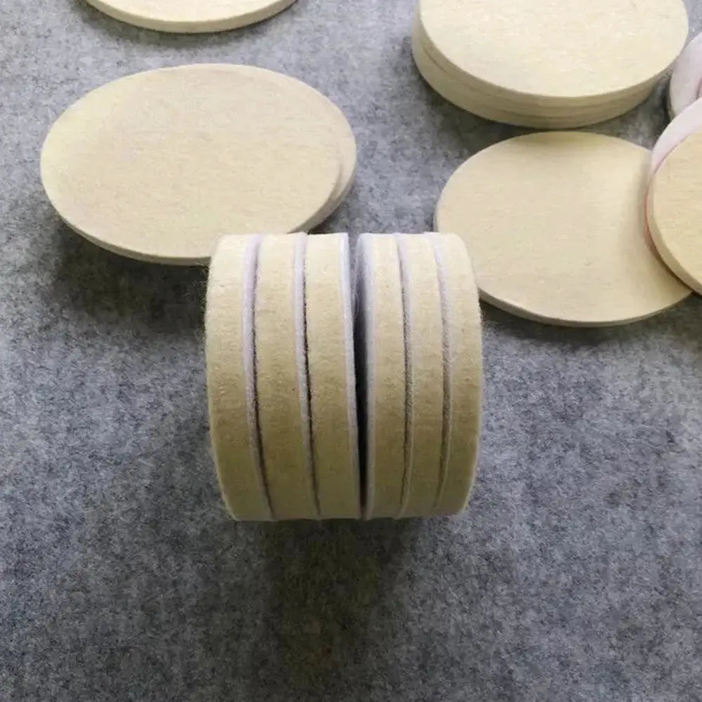 Wool Felt Polishing Pad For M10 M14 Polisher 75mm 100mm 125mm 150mm 180mm Wheel Glass Stainless Steel Scratch Repair