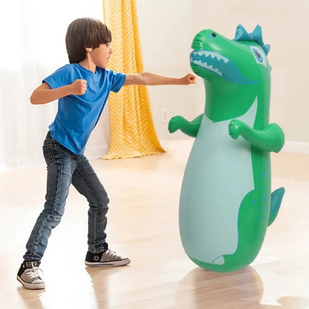 Gowinbaby Kids Inflatable Standing Punching Boxing Bag Tumbler For Stress Relief Outdoor Training