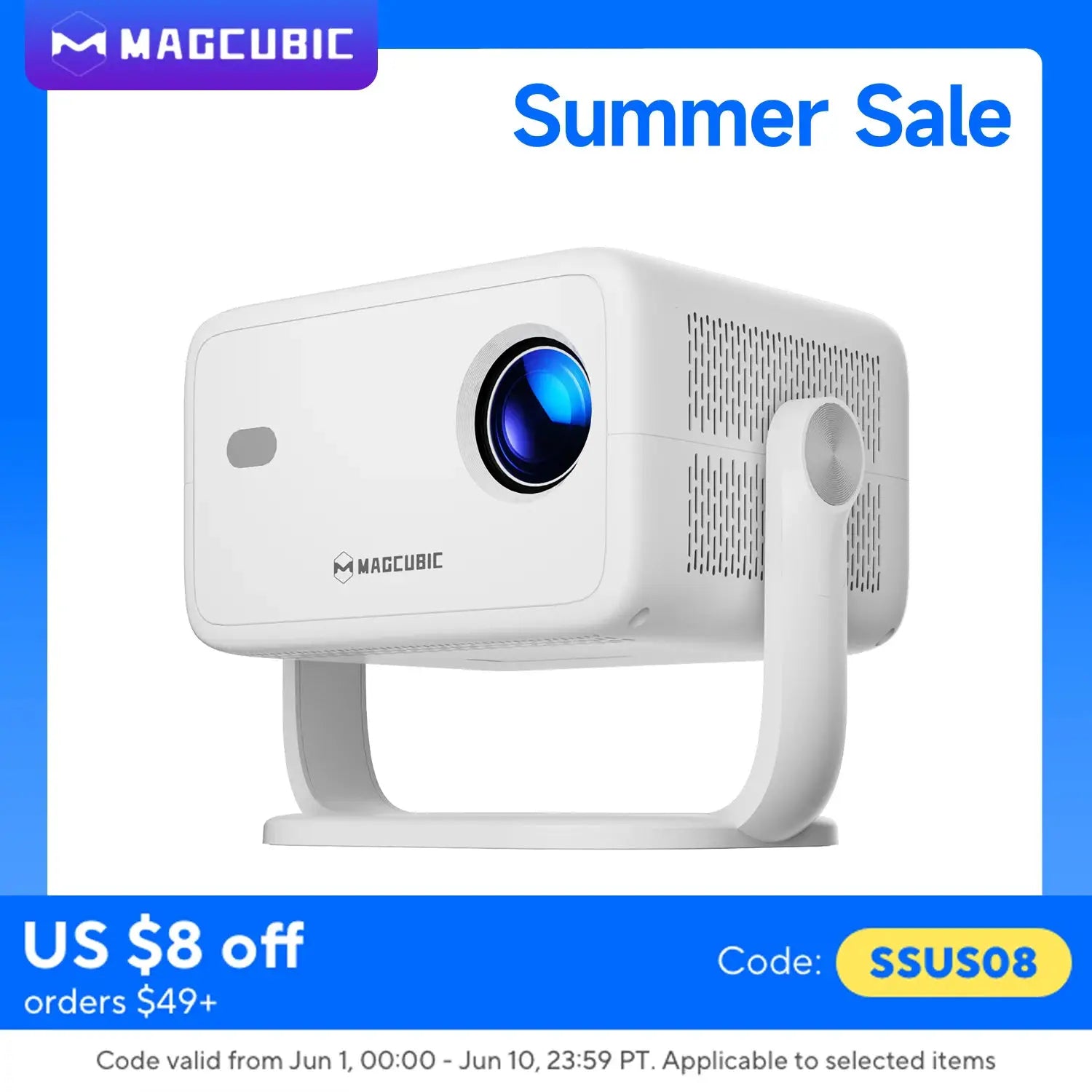 Magcubic L018 650ANSI Projector 8K Support 1080P Auto Focus Keystone