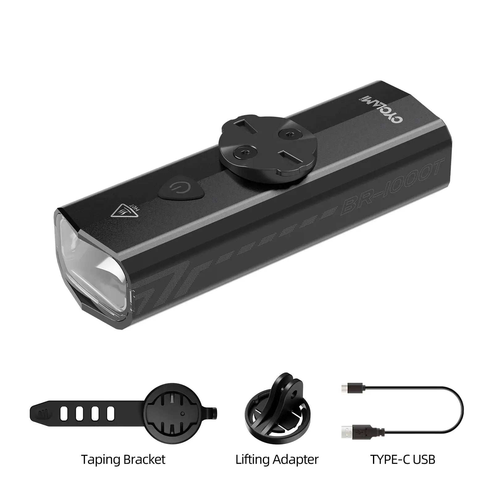 CYCLAMI 1000 Lumen Rechargeable Waterproof Front Bike Light Aluminum Ultralight Headlight