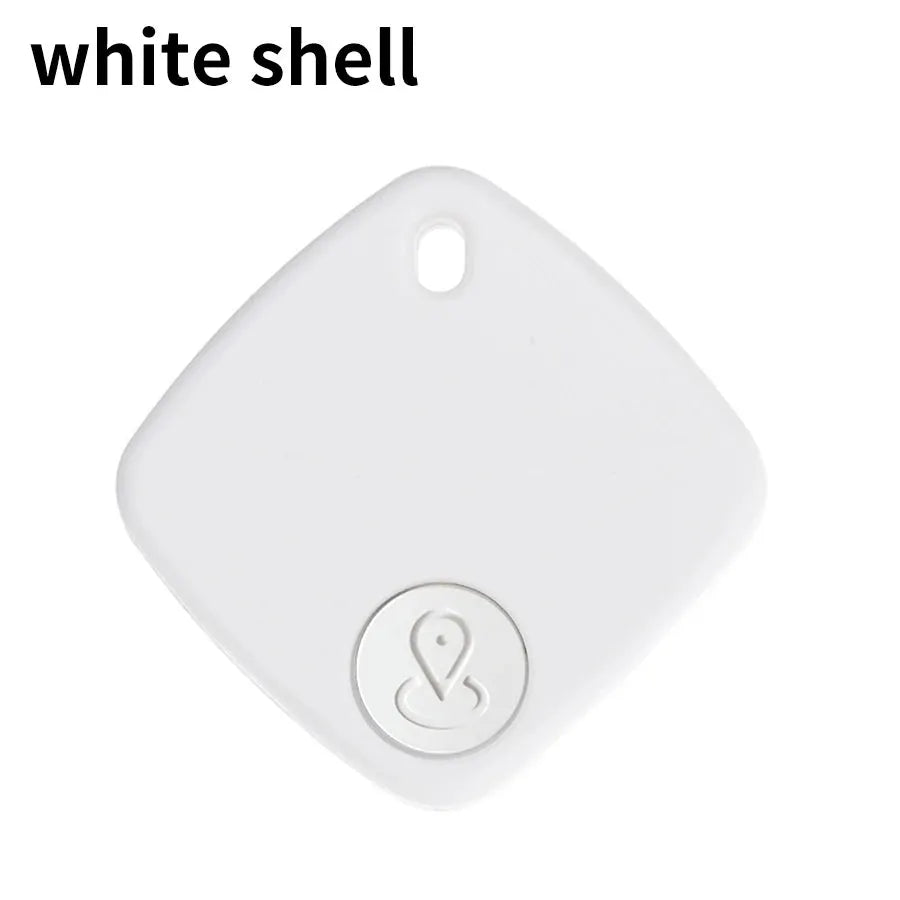Simples Market Bluetooth mini tracker for Find My, white square plastic shell with pin icon button