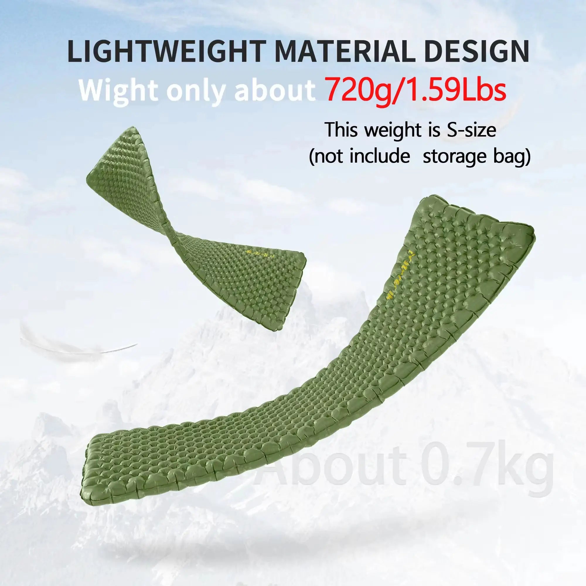 Naturehike 2024 Camping Mattress Ultralight Folding Air Sleeping Pad With 4.6 R Value For Outdoor Hiking
