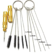 11 Piece Airbrush Cleaning Kit With Nozzle Cleaning Needles And Brushes For Spray Gun Repair