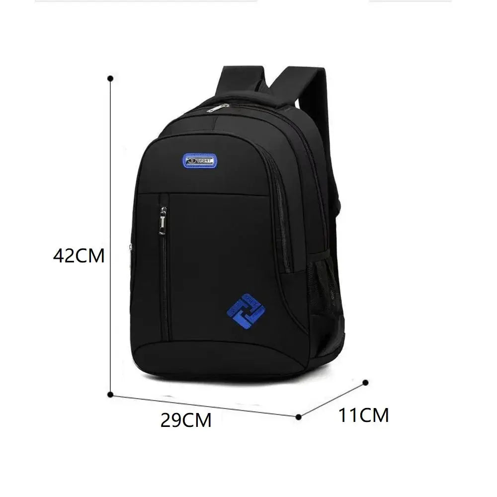 Backpack for Men by Simples Market; black waterproof multifunctional business notebook bag