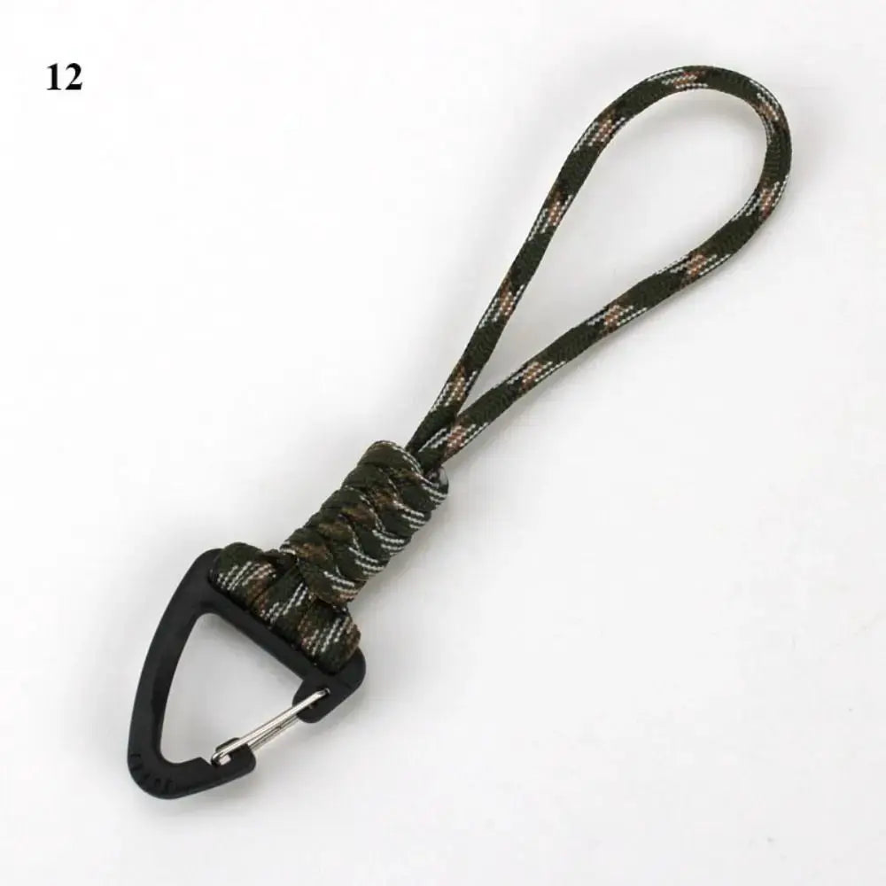 Paracord Keychain Lanyard With Rotatable Buckle High Strength Parachute Cord For Survival Backpack And Key Ring