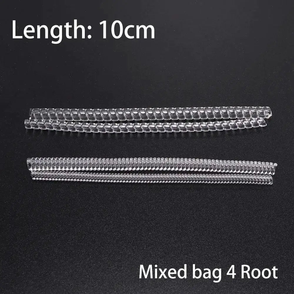 4 Pieces Transparent Spiral Ring Size Adjuster Tools Set For Jewelry Making Spring Coil Guard Tightener Reducer