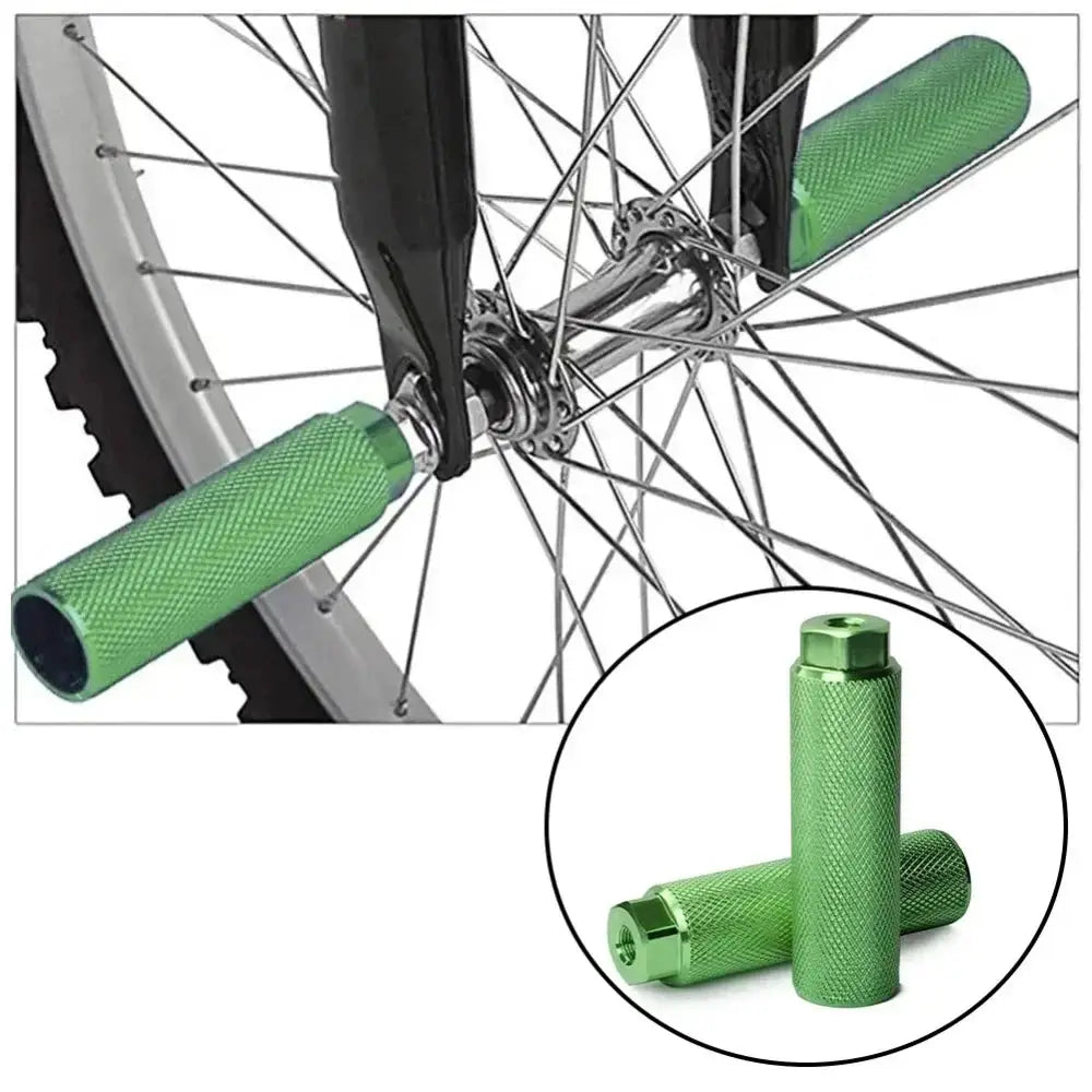 Bike Pegs Aluminum Alloy Anti Skid For BMX And Mountain Road Track Bikes 3 8 Inch Axles Front And Rear