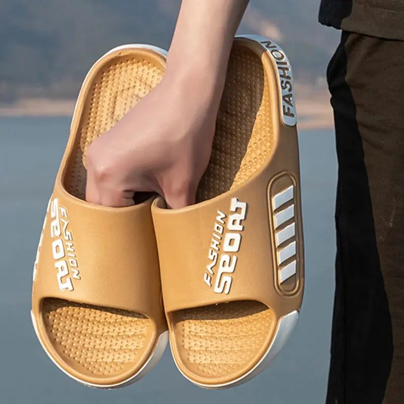 CozyStep Unisex Open Toe Slippers EVA Flat Sole Comfort For Home And Beach Lightweight Summer Indoor Outdoor Wear