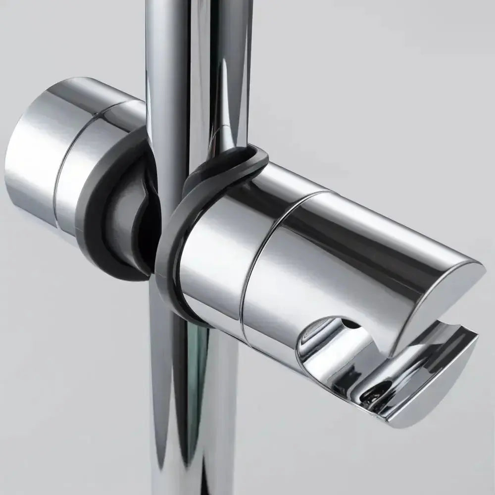Shower head holder chrome ABS universal, adjustable 18–25mm rail bracket by Simples Market