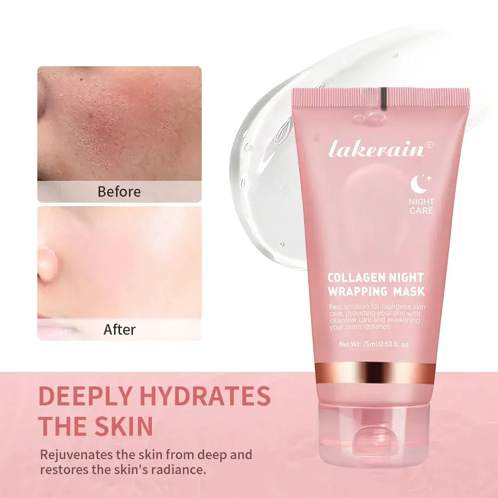 Korean Deep Collagen Mask Peel Off For Anti Wrinkle Lifting Overnight Skin Care Bio Pack