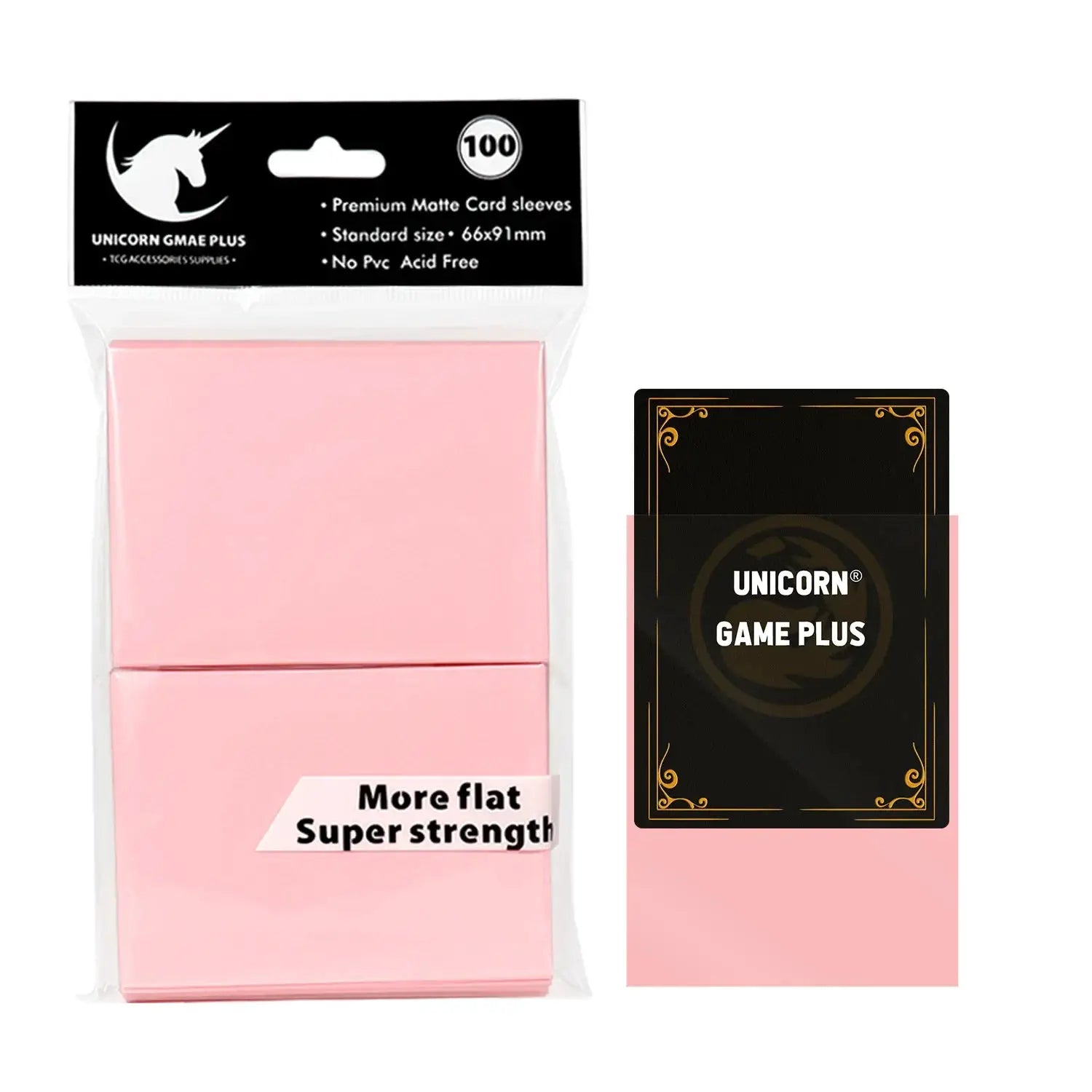 100 Pcs Matte 66x91mm Standard Size Card Sleeves For TCG Trading Cards Board Games Tarot Shield
