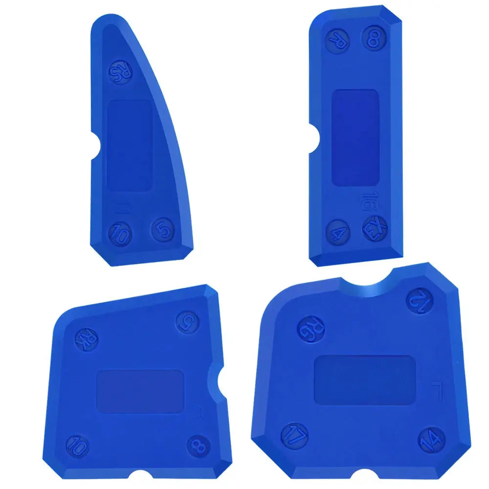 Professional Caulking Tools Four Piece Spreader Kit Grout Scraper Remover For Construction Renovation Easy Clean