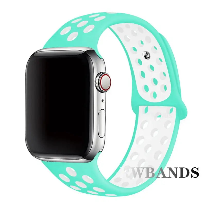 Sport Strap for Apple Watch Band 46mm 44mm 40mm 42-38-41mm 45mm Breathable Bracelet iWatch Series 10 9 8 7 6 SE 5 3 Ultra 2 49mm