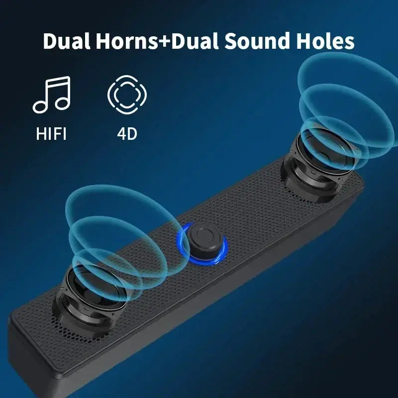 SoundNova 4D Surround Desktop Speaker With Bluetooth And Wired Dual Purpose And High Volume Microphone