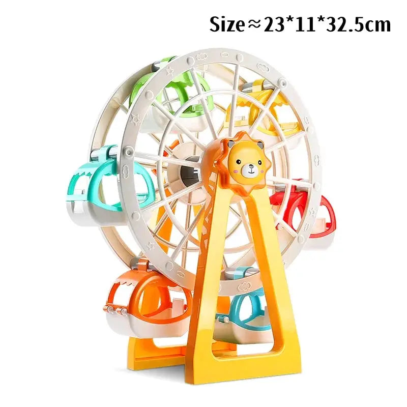 Big Building Blocks Duplo Compatible Large Brick Ferris Wheel Seesaw Slide Swing Educational Toy For Kids