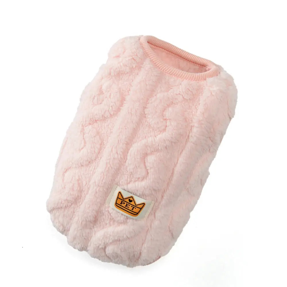 Soft Fleece Dog Clothes For Small Dogs And Cats Warm Autumn Winter Sweater Vest Apparel For French Bulldog