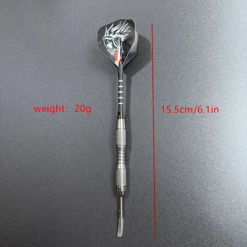 Dart game 3 Piece Set 20g Imitation Tungsten Steel Needle Darts With Black Aluminum Rod For Professional Competition And Training