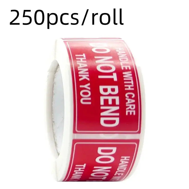 250 Pack Fragile Handling With Care Stickers Roll For Shipping Express Label Safe Transit
