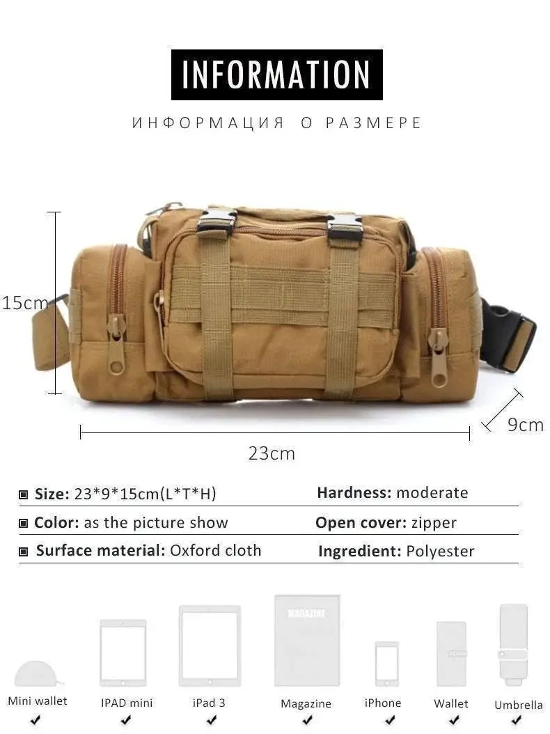 Multifunctional Outdoor Tactical Waist and Chest Bag - Simples Market