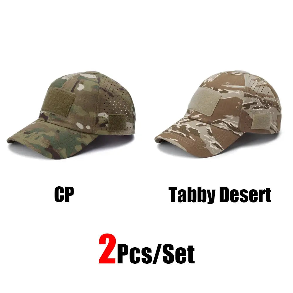 Mens Camouflage Baseball Cap Breathable Sun Protection Hat For Outdoor Sports Hunting Hiking Camping Beach Fishing