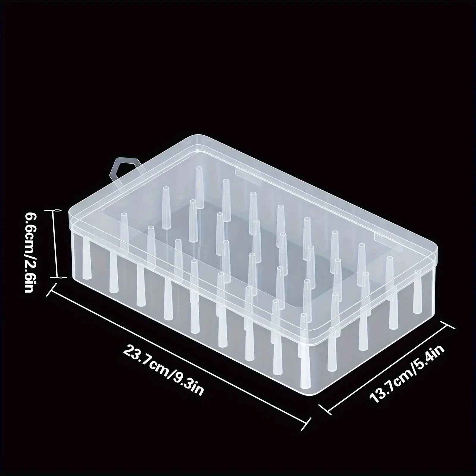 42 Roll Sewing Thread Storage Box Transparent PP Plastic Embroidery Organizer Portable Large Capacity