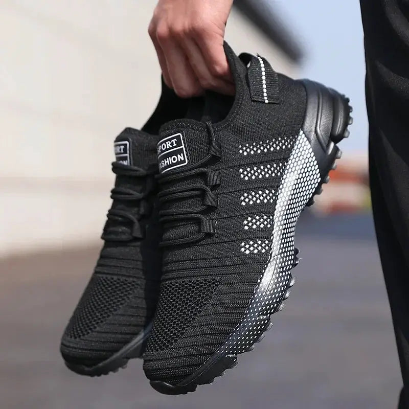 Men's Mesh Casual Sneakers Lightweight Breathable Slip On Shoes With Soft Soles For Everyday Comfort And Training
