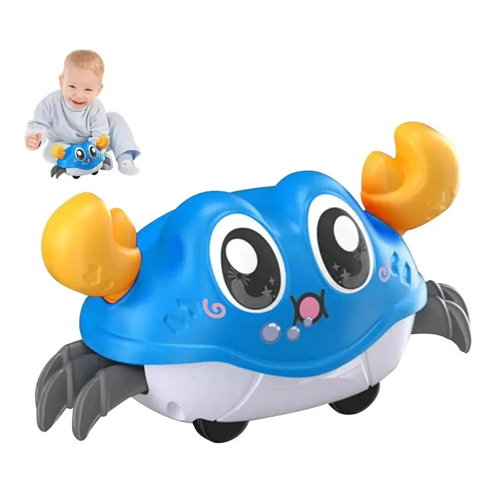 Children's Fun Double Return Force Crab Toy Simulation With Left And Right Shake Crawling And Bubble Blowing For Babies