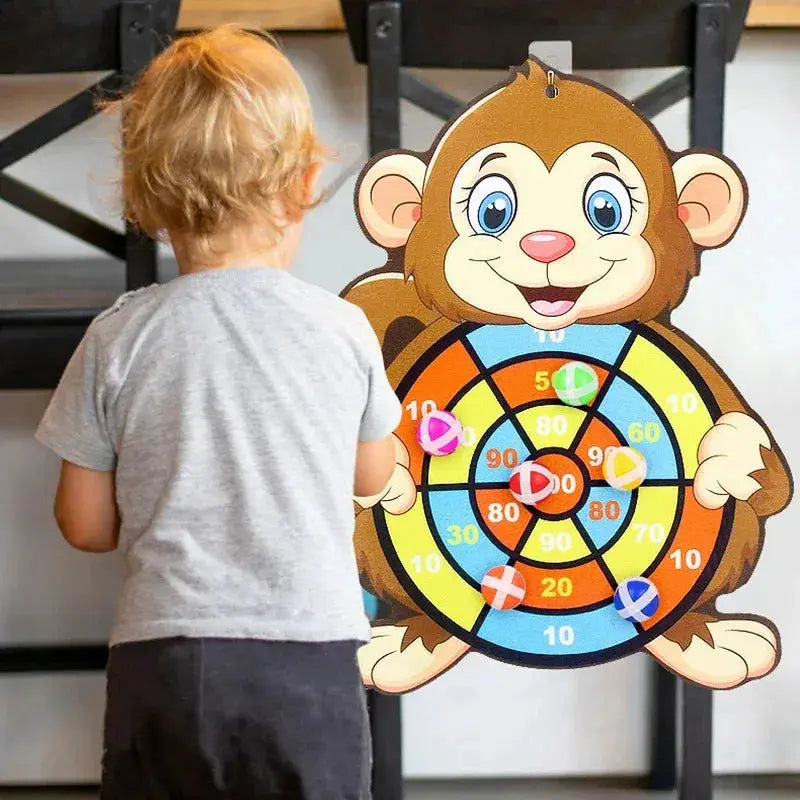 Child Educational Games Dart Board Sticky Ball Indoor Sports Montessori for Children 3 To 7 Years
