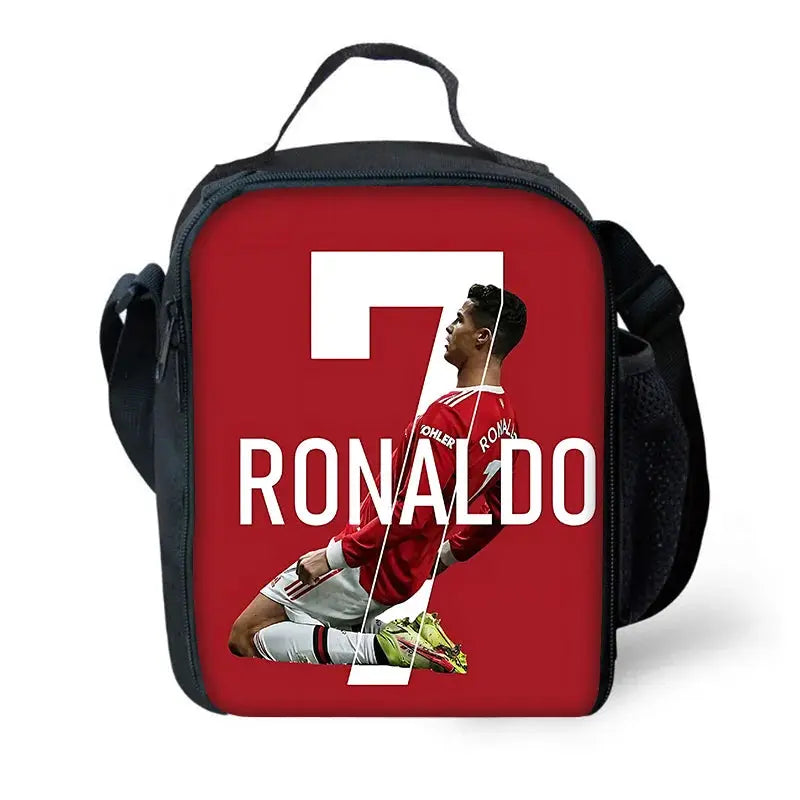 CR7 Ronaldo kids backpack in red with large 7 graphic