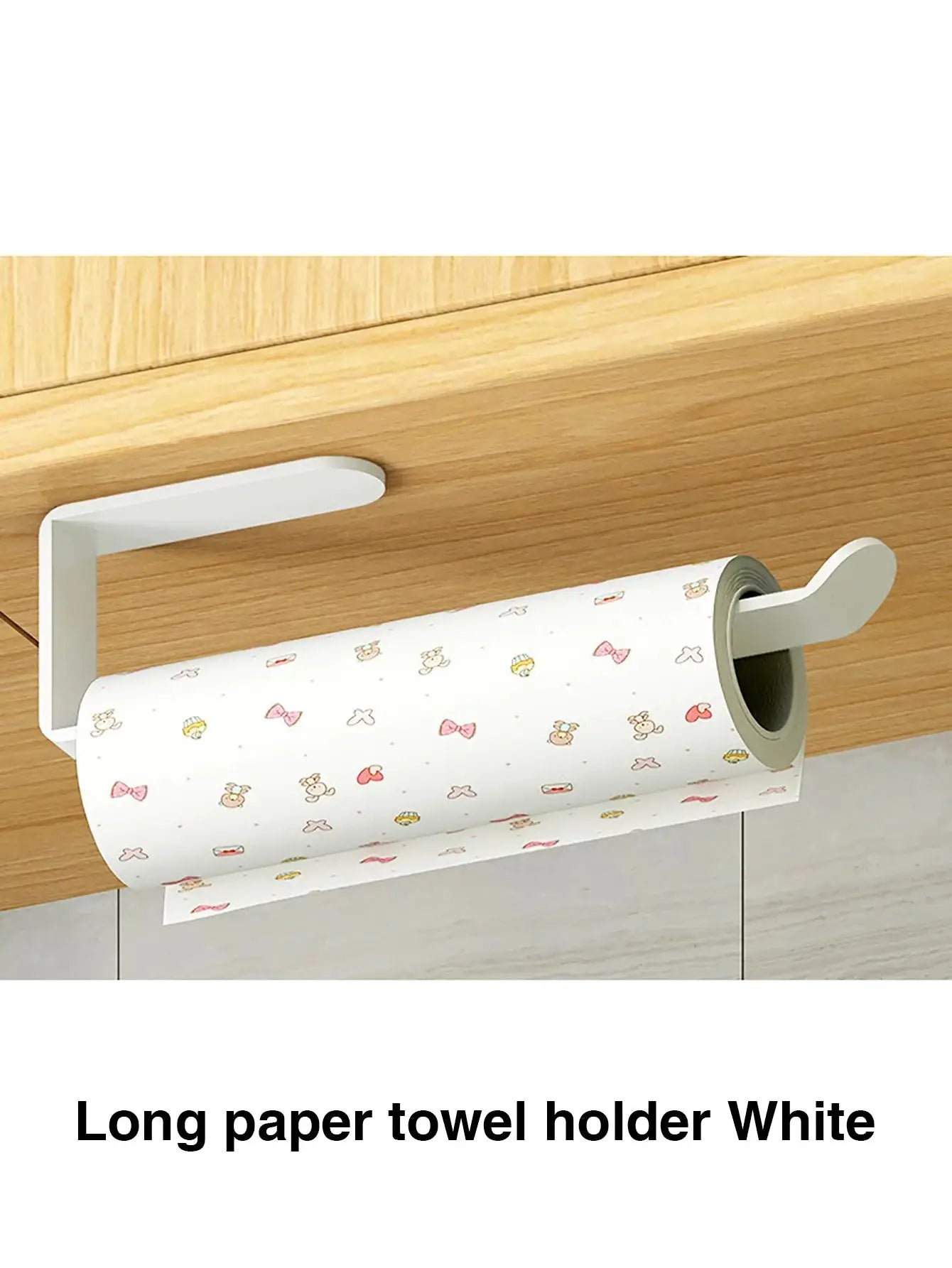 Adhesive Paper Towel Holder And Toilet Roll Dispenser For Kitchen Bathroom Cabinet Storage Napkin Rack