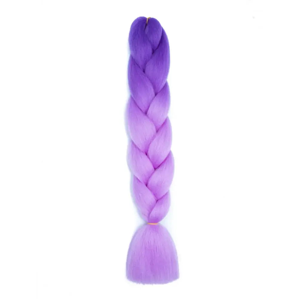 Simples Market 24 inch jumbo braiding hair, synthetic Afro ombre purple crochet braid